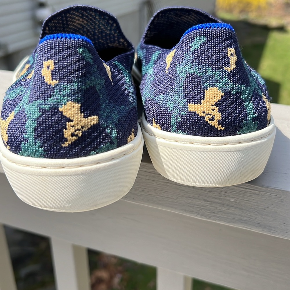 Rothy Navy Leopard Print Sneaker - image 5